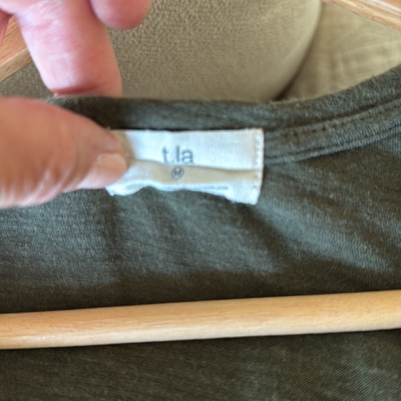 TLA V Neck Embroidered Tee - Picture 5 of 6